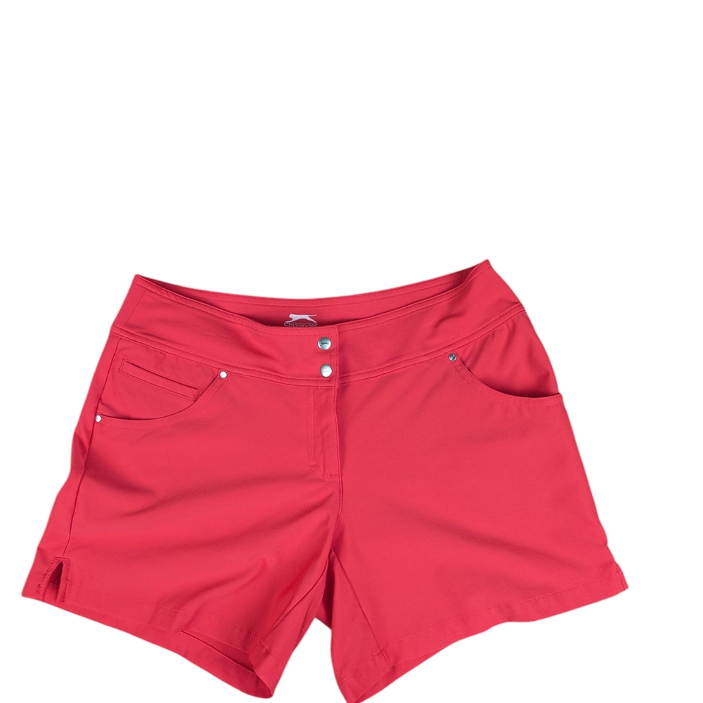 Women Pink/Red Shorts. Never worn. More pink than red but is a beautiful color!